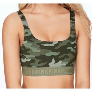 NWT Pink Victoria’s Secret Earthy Camo Sports Bra